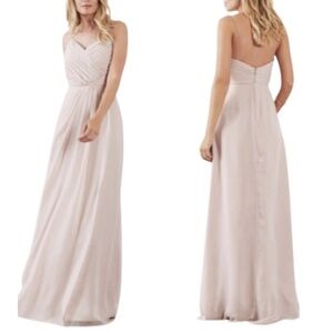 NWT Weddington Way by Banana Republic Camille Long Dress in Champagne Sz. 2
